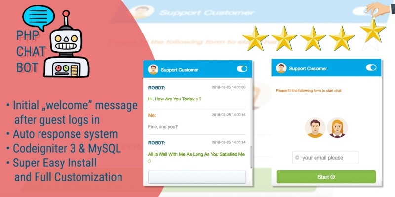 Live Support PHP Chat Bot