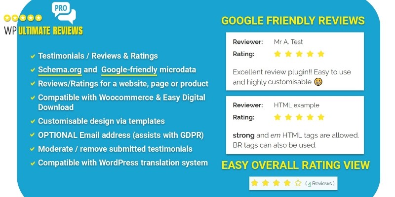 WP Ultimate Reviews Pro - WordPress Plugin