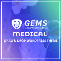 Gems - Medical Drag And Drop WordPress Theme