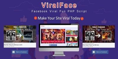 ViralFace - Facebook Viral Fun App PHP Script