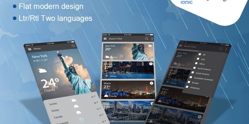 Weather Today - Ionic App Template