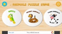 Animals Puzzle Kids Game - Unity Project Screenshot 2