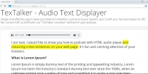 TexTalker - Adui Text Displayer Javascript Screenshot 3
