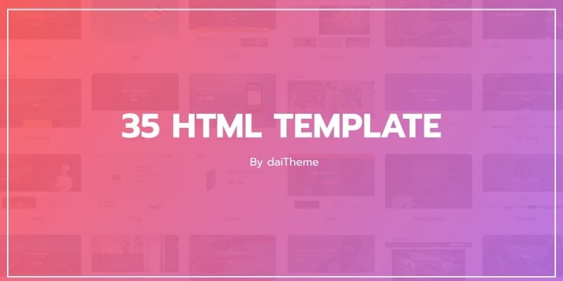 35 HTML Templates Bundle