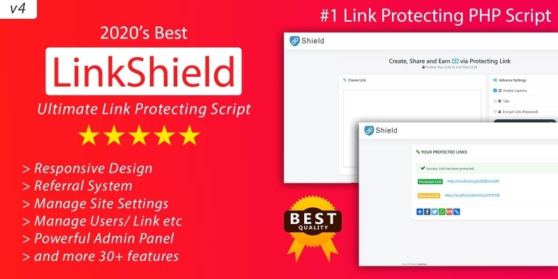 LinkShield - Link Protecting PHP Script