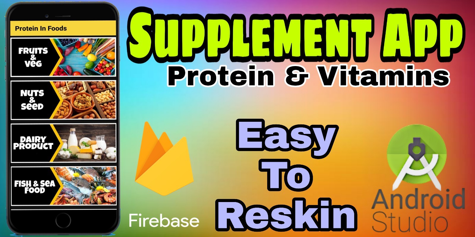 Protein - Vitamins Supplement Android Source Code
