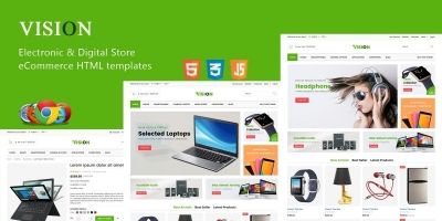 Vision - Electronic Digital Store HTML Template
