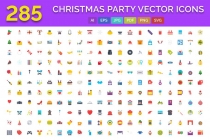 285 Christmas Party Vector Icons Screenshot 1