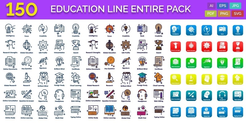 150 Education Line Entire Pack