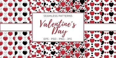 Valentines Day Seamless Textures