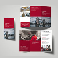 Trifold Agency Travel Brochure Template