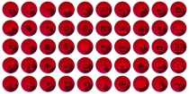 300 3D Red Web Communication Icons Set  Screenshot 2