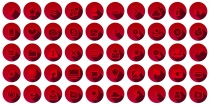 300 3D Red Web Communication Icons Set  Screenshot 7