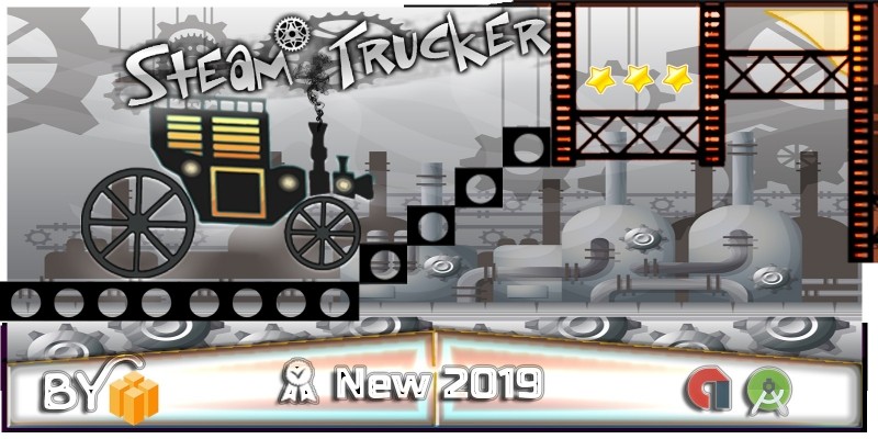 Steam Trucker Game - Buildbox Template