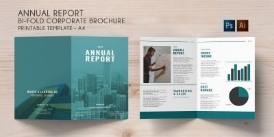 Bi-Fold Corporate Brochure Annual Report - A4
