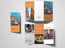Trifold Agency Travel Brochure Template Screenshot 1