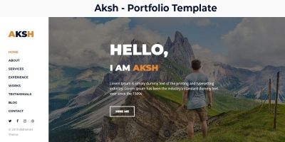 Aksh - Personal Portfolio Template