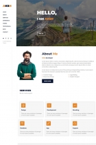 Aksh - Personal Portfolio Template Screenshot 2