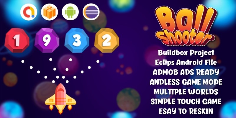 Ball Shooter - Buildbox template Android 