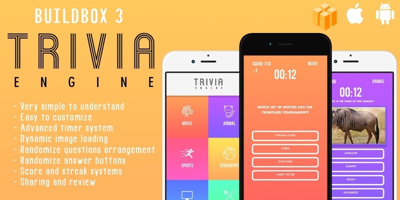 Trivia Engine - A Buildbox 3 Trivia Quiz Engine