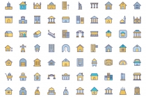 150 Buildings Vector Icons Pack Screenshot 3