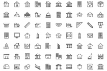 150 Buildings Vector Icons Pack Screenshot 7