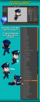 Police Man 2D Game Character Sprite Screenshot 5