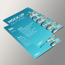 5 Mock-Up Flyer PSD Templates A4  Screenshot 4