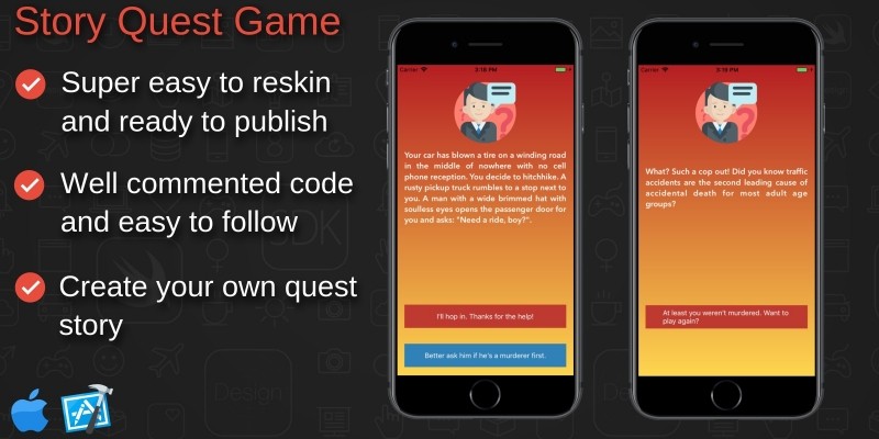 Quest Story Game - iOS Xcode Project