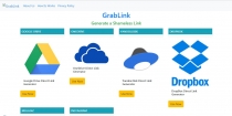 GrabLink - Direct Download Link Generator PHP Screenshot 1