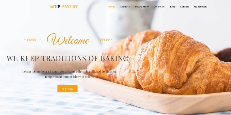 TPG Pastry Bakery WordPress Theme