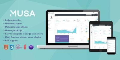 MUSA - Bootstrap 4 Sass Admin Template