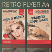 Professional Retro Flyer Templates A4 