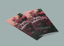 Bifold Valentine Wishes Card - 4 Templates Screenshot 1