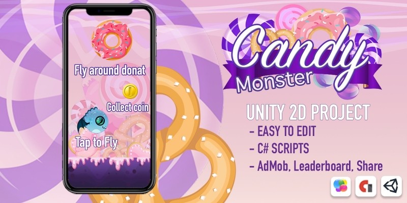Candy Monster - Complete Unity Project