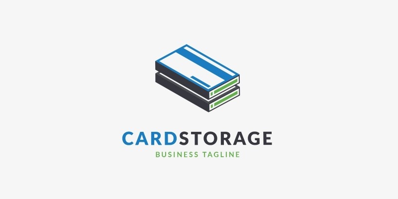 Card Storage Logo Template
