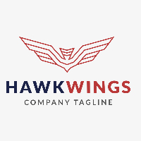 Hawk Wings Logo Template