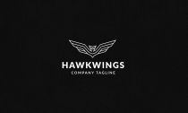 Hawk Wings Logo Template Screenshot 2