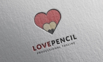 Love Pencil Logo Template Screenshot 1