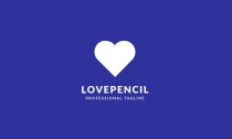 Love Pencil Logo Template Screenshot 3