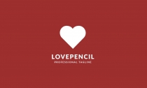 Love Pencil Logo Template Screenshot 4