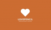 Love Pencil Logo Template Screenshot 5