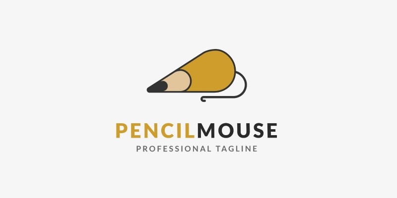 Pencil Mouse Logo Template