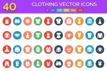 40 Clothing Vector Icons Pack Screenshot 1