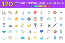 170 Payment and Finance Color Vector Icons Screenshot 1