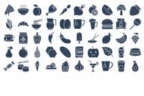 100 Food and Drinks Vector Icons Pack Screenshot 4