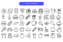 100 Food and Drinks Vector Icons Pack Screenshot 5