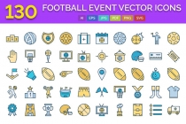 130 Football Event Vector Icons Screenshot 1