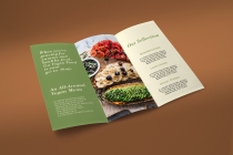 Trifold Vegan Food Brochure - 2 Templates Screenshot 1