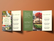Trifold Vegan Food Brochure - 2 Templates Screenshot 4